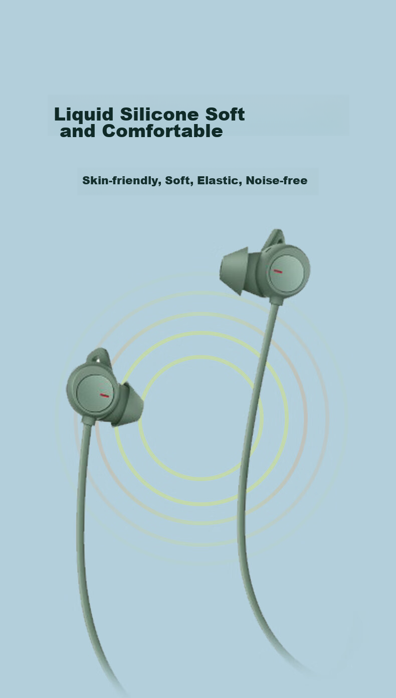 Masentek ES22 Compatible with Huawei Freelace Pro Bluetooth Earphones, Ear Tips And Earbuds, 2 HUAWEI Soft Silicone Covers Replacement Accessories, Sports Anti-Slip, Small Green Size, 1 Pair 5
