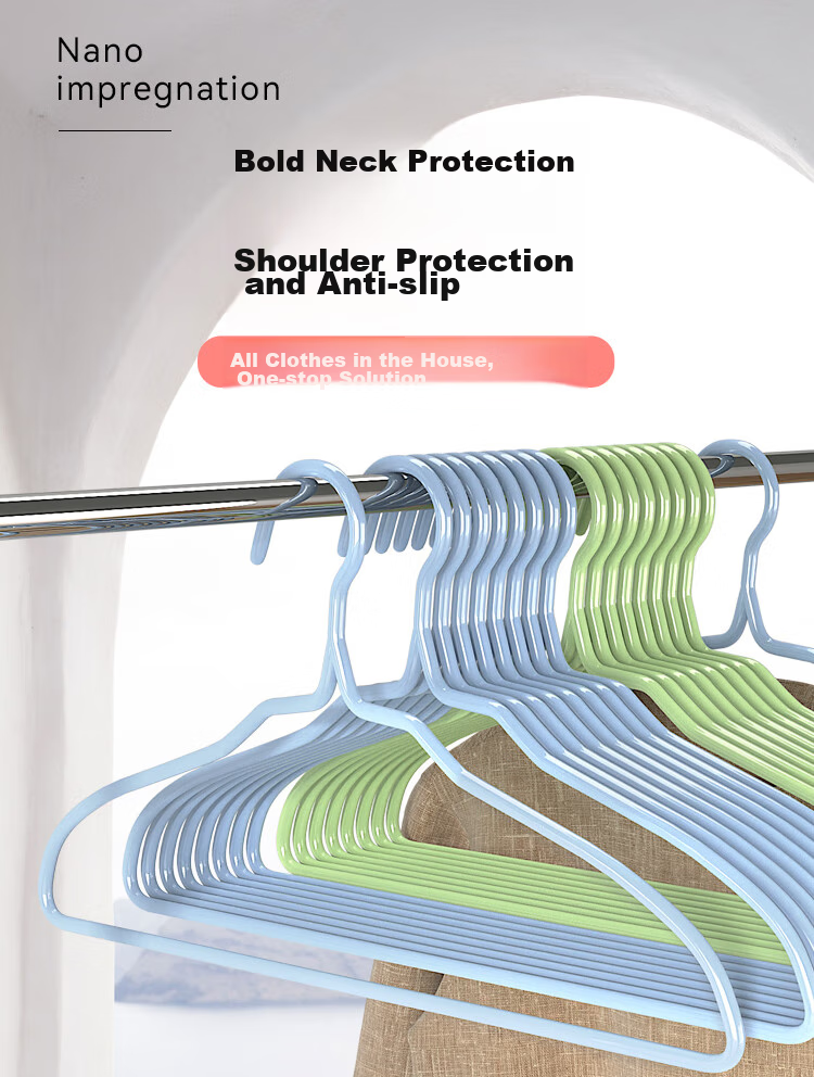 CHAHUA Clothes Hangers, Non-Slip And Traceless Drying Rack for Students' Dormitory, Clothes Hanger And Drying Support, 8 Pieces 1