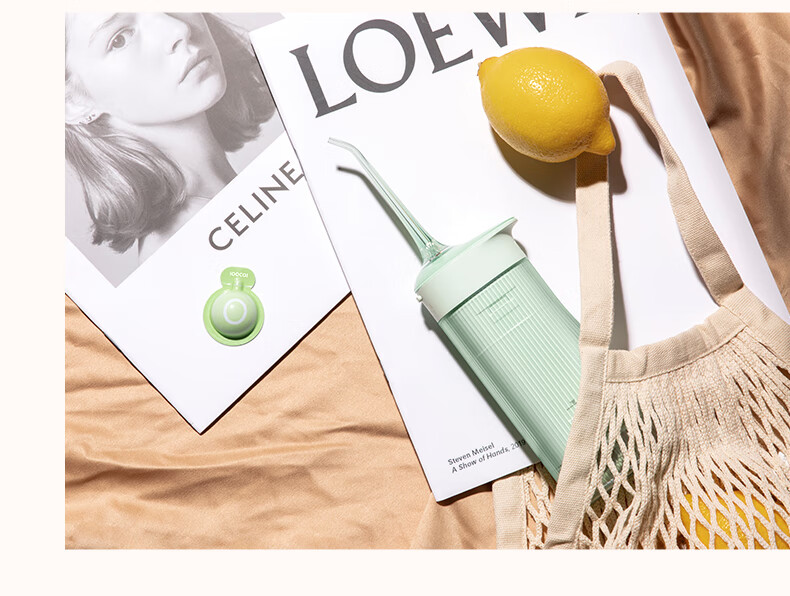 素士soocas w1香氛冲牙器 高频脉冲 水牙线 牙齿清洁 洗牙器 抽拉便携