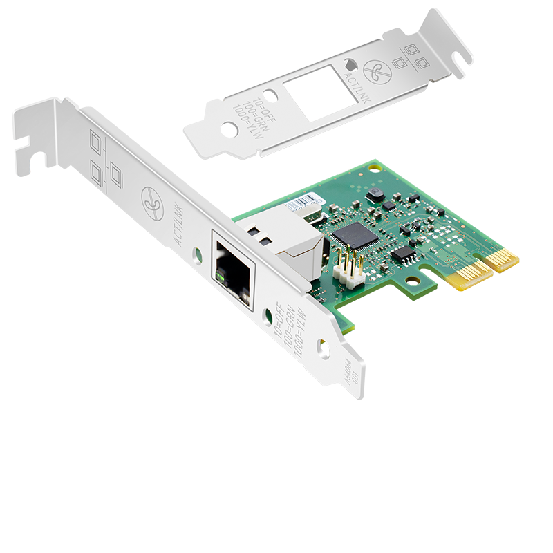 EB-LINK Intel I210 Chip PCI-E X1 Gigabit Single Port Desktop Wired Network Card Server Supports Linux Upgraded Versio