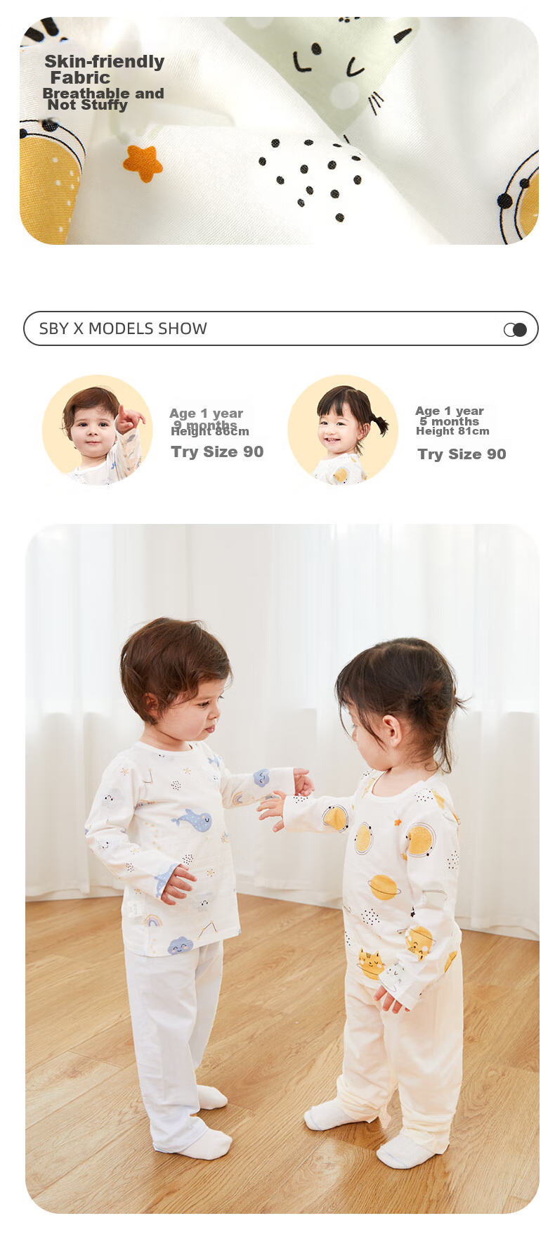 Shubeiyi Baby Clothes Underwear Set, Children's Boys And Girls Autumn Thermal Underwear, Thin Spring Summer Home Wear Pajamas, Navy Blue, Size 73 12