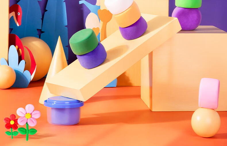Deli Children's 24-Color Ultra-Light Clay DIY Playdough Non-Colored Clay Set Toy for Boys And Girls, Holiday And Birthday Gift 27