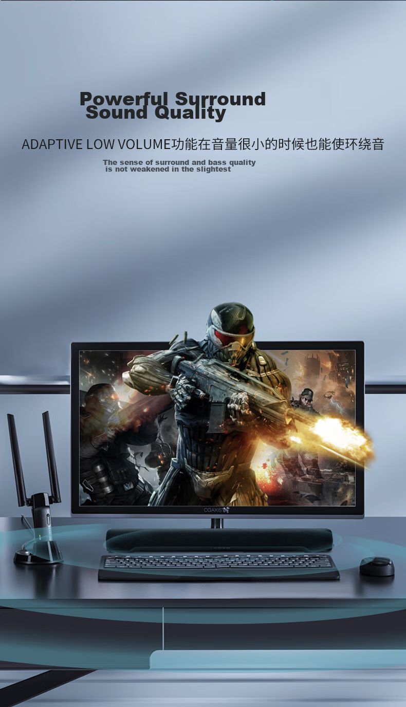 YAMAHA SR-C30A Virtual 5.1 Channel Soundbar, Computer Speaker, Bar Speaker for Home TV, Gaming Speaker 6