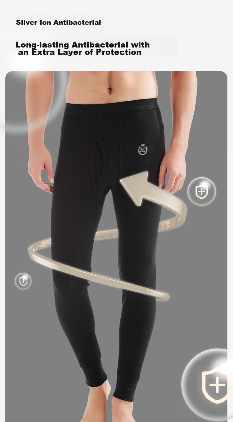 SEPTWOLVES [100% Cotton] Men's Long Johns, Autumn And Winter Pure Cotton Pants, Thin Thermal Underwear, Breathable And Skin-Friendly Long Johns 9