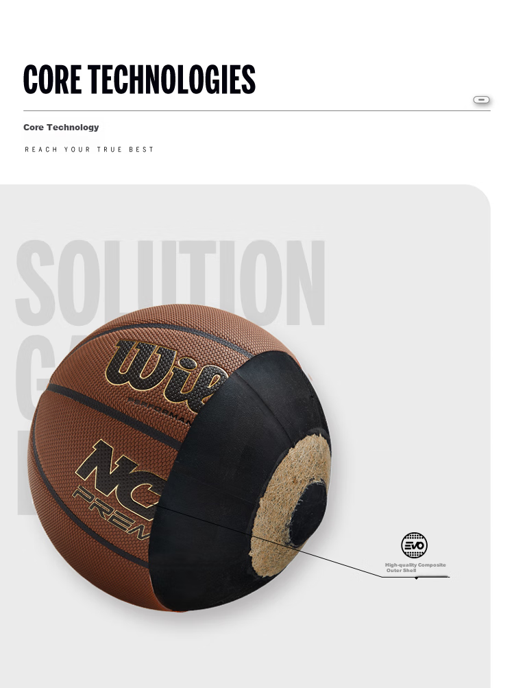 Wilson NCAA LEGEND Series Adult Basketball, Indoor And Outdoor Use, Size 7 Ball 5