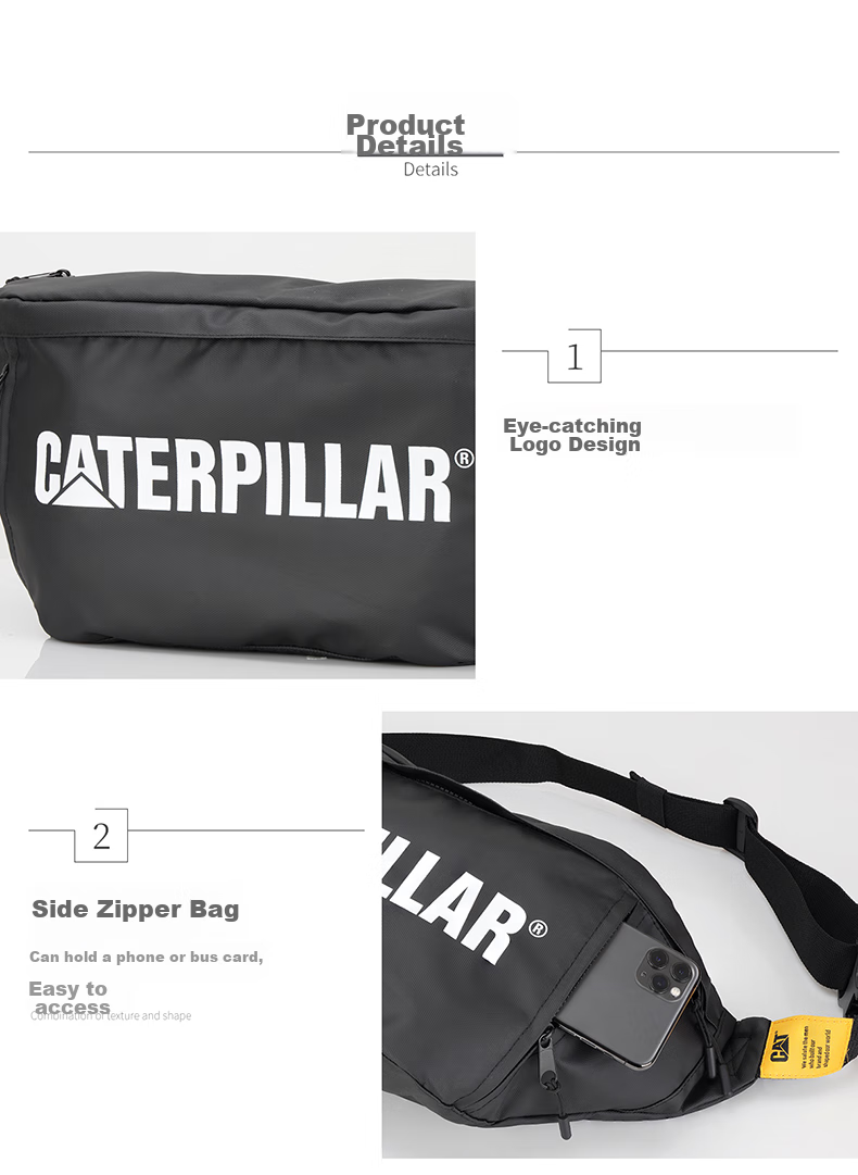 CAT Chest Bag, Trendy Crossbody Bag, Large Capacity IPad Bag, Personalized Sports Shoulder Bag, Gift, Colorful, 84261 8