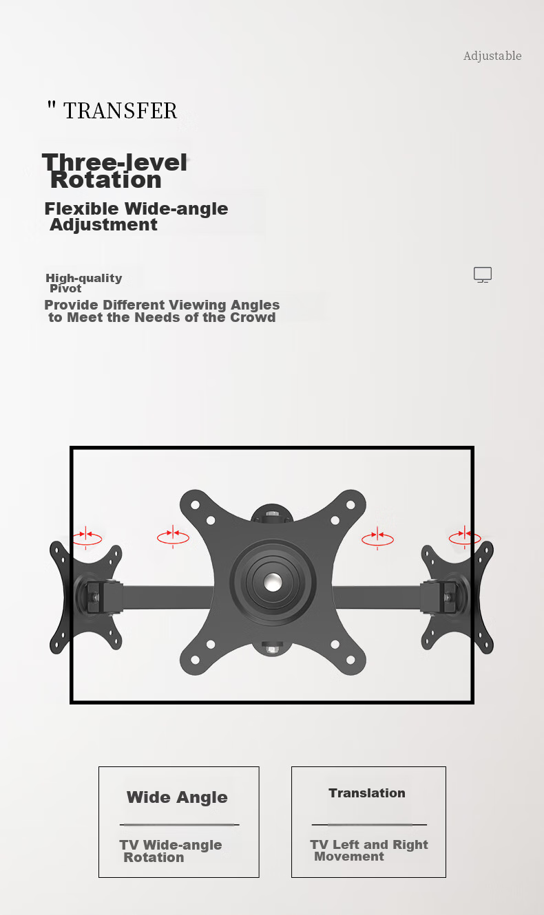 ATSCORE Monitor Wall Mount Bracket, Computer Monitor Wall Mount, Computer Stand, Monitor Fixed Bracket, Desktop Wall-Mounted Bracket TV Mount for 10-32 Inches 5