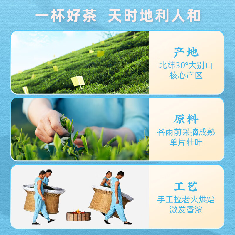 徽六2026新茶预定 绿茶六安瓜片茶叶100g 潜香1500特一级雨前头采清香