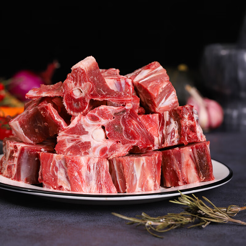 滩洋鲜生宁夏滩羊肉原切羊蝎子净重2斤生鲜冷冻羊肉火锅食材 散养滩羊