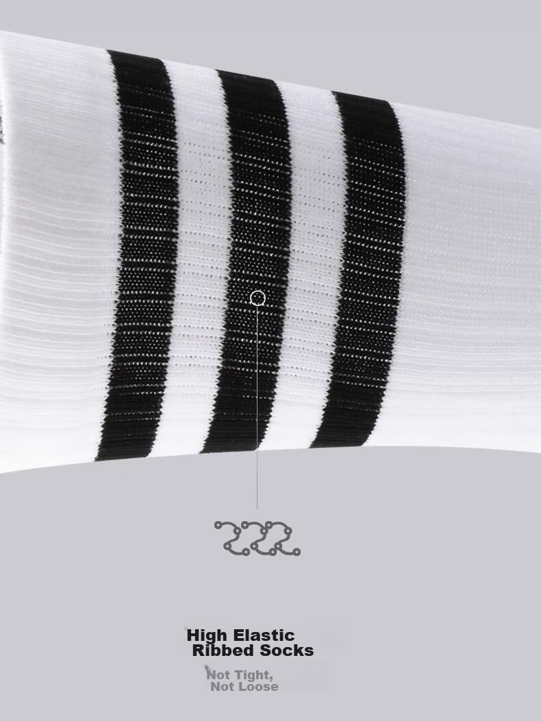 Adidas Sports Long Socks, Autumn And Winter Warm Socks, Versatile Casual Badminton Socks for Men And Women, IC1322, Black, M 6