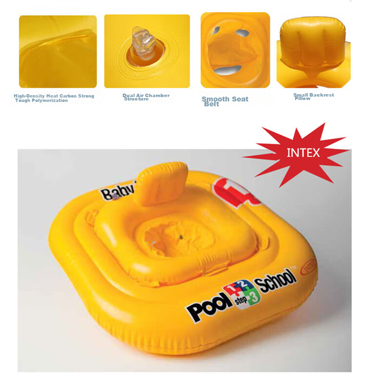 INTEX Baby Toy, Float Ring, Children's Swimming Seat, Suitable for Toddlers And Infants Aged 1-2 Years Old, 56587 8
