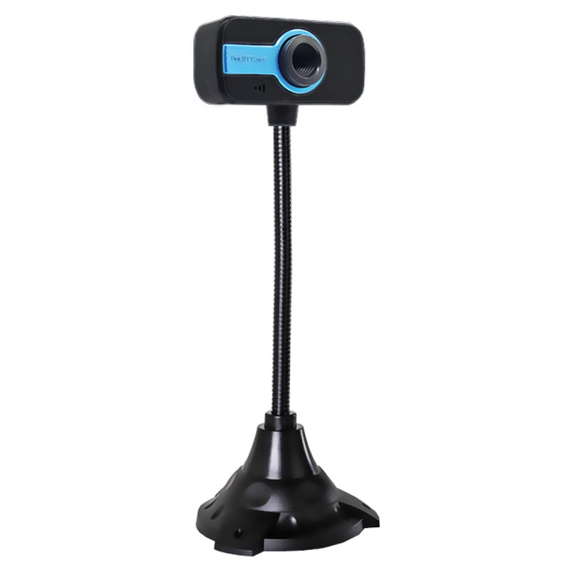 GESOBYTE C201 720P HD Live Streaming Webcam with Facial Recognition, Hotel Real-Name Driving School Exam Video Call Conference Online Class Home Desktop Plug-And Microphone