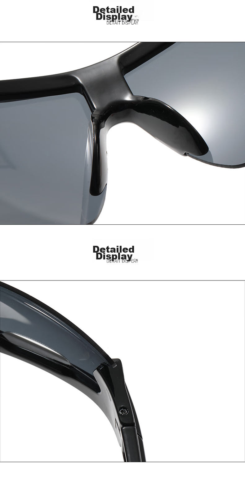 BIKEBROS Cycling Glasses, Multi-Color Windproof Mountain Bike Glasses, Sports Outdoor Running Motorcycle Bicycle Riding Equipment, Bicycle Accessories [Night Vision Black Frame with Yellow Film] 11