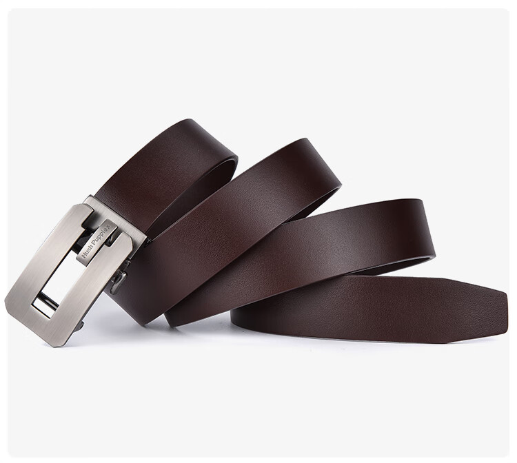 Hush Puppies Men's Genuine Leather Automatic Buckle Belt Fashion Business Trendy Birthday Gift for Boyfriend and Dad 16