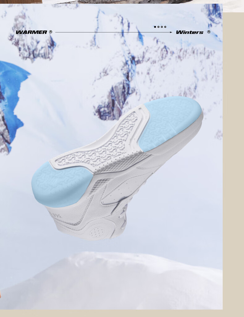 361° Women's Sports Shoes, Autumn And Winter High-Top Warm Fleece-Lined Heightening Casual Sneakers, Style 682146606A-1 16