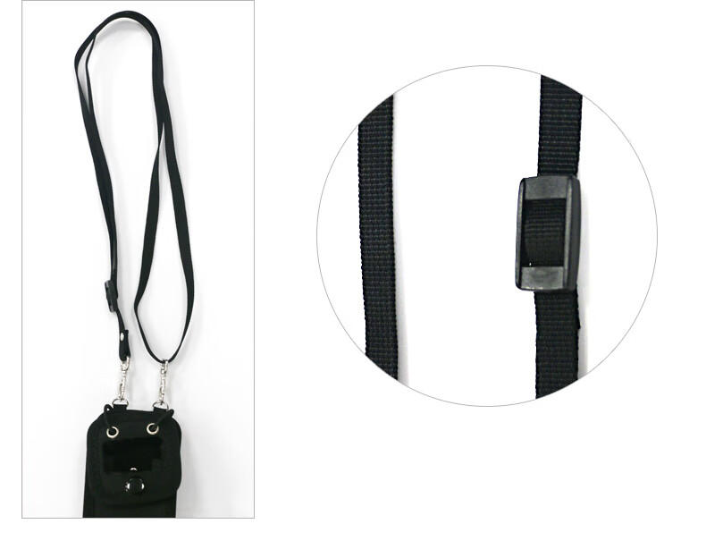 Zhifa1hao Law Enforcement Body Camera Accessory Protective Case Chest-Mounted Leather Case with Lanyard, Elastic Strap, And Dust-Proof Bag 8