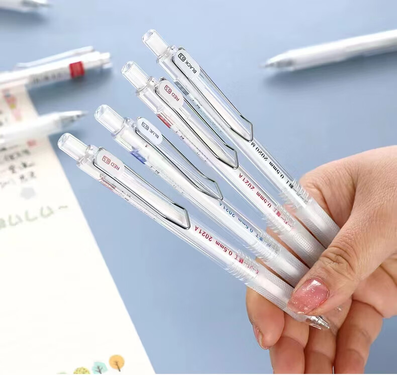Dongmi Gel Pen, Signature Pen, Water-Based Ink, 0.5mm ST Tip, Retractable, Quick-Drying, for Exam Practice, Students, Office Use, Elementary to High School Exams, Postgraduate Entrance Exam Preparation, Essential Blue Color, 3 Pens DM911A 10