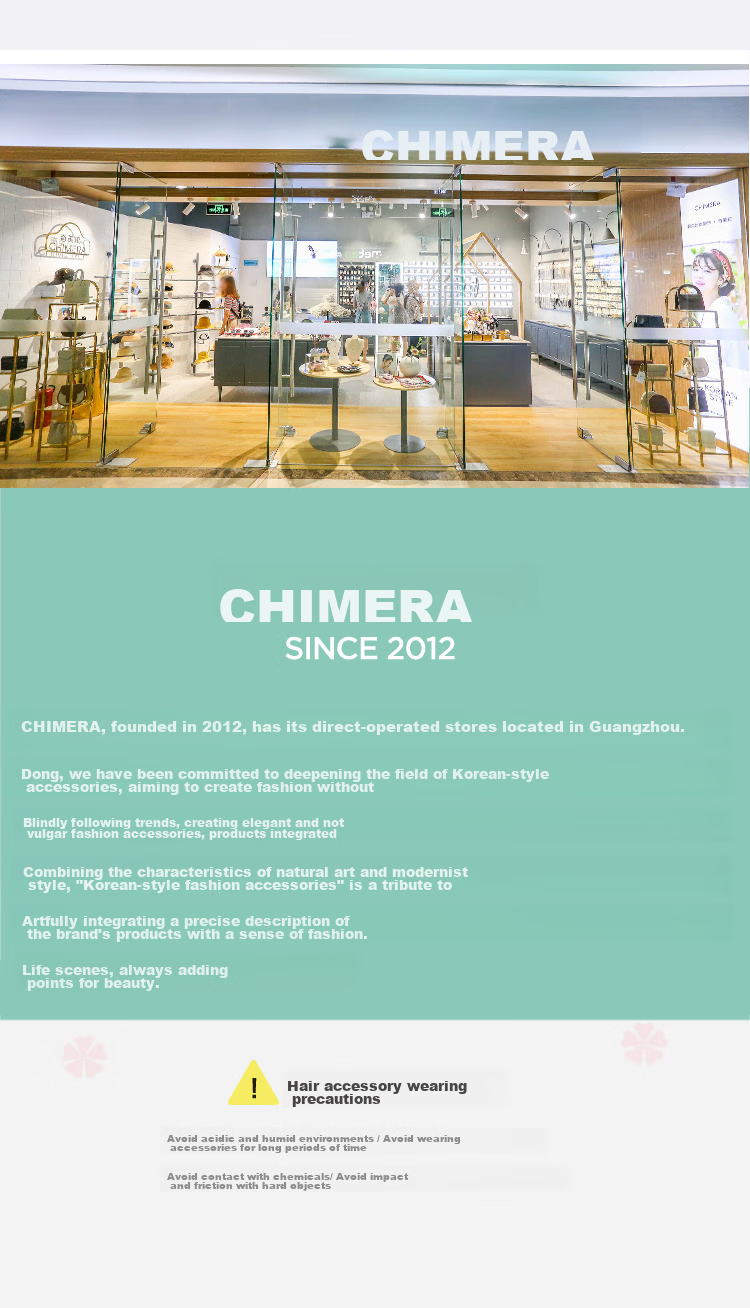 CHIMERA Hair Claw Clip, Bangs Clip, Korean Style Hairpin for Women, Gentle on Hair, Durable, Mid-Autumn Festival Gift 16