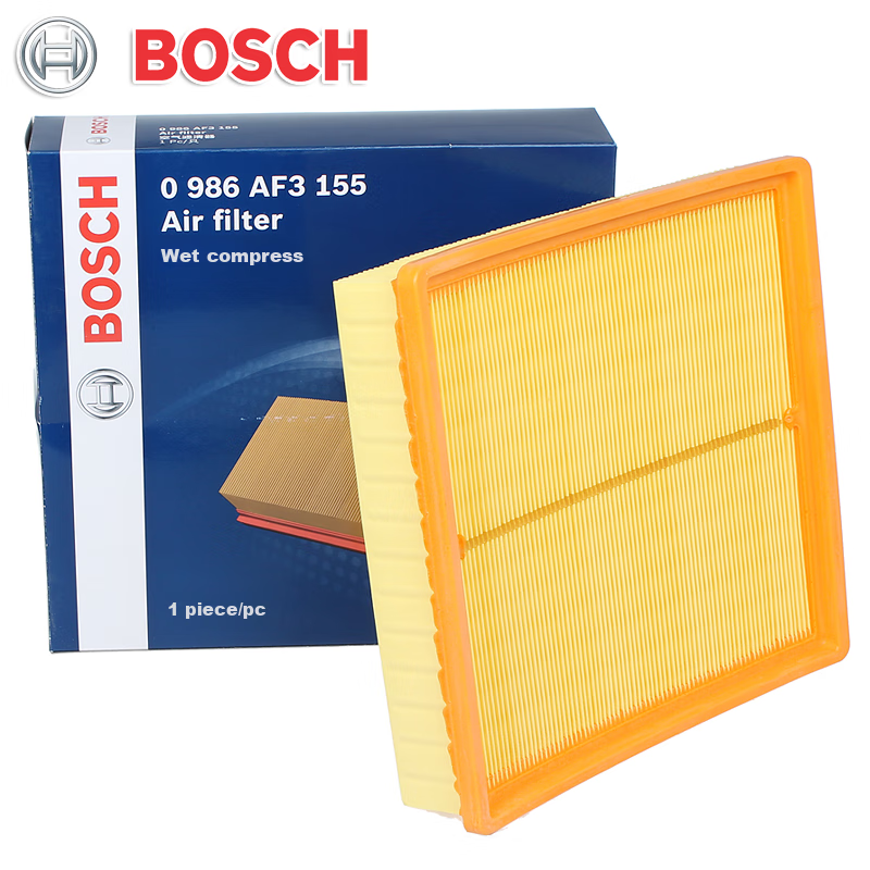 BOSCH Automotive Air Filter Element Air Cleaner Air Filter 3155 Compatible with BYD Song, Su Rui S6, S7, G5, Etc