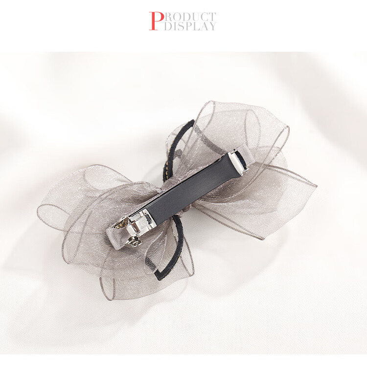 CHIMERA Elegant Back-Of Barrette, Gentle Wrinkle Half-Up Hair Clip, Spring Hair Accessory, Women's Birthday Gift 11