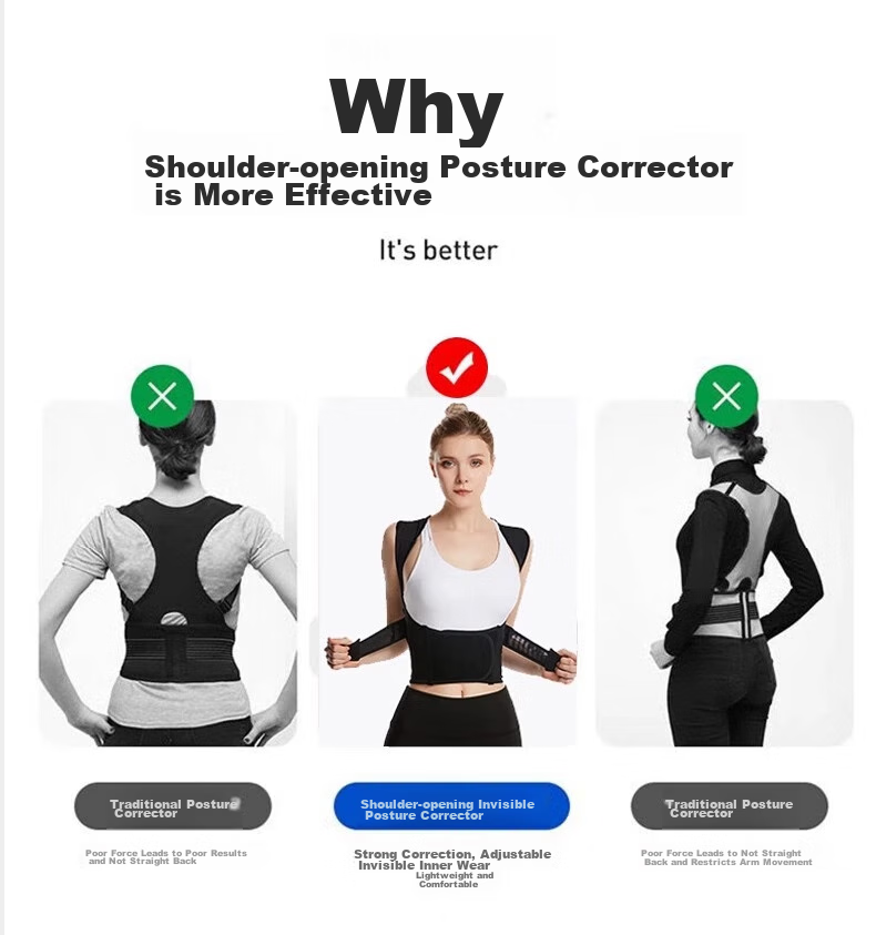 MAOHUO Back Correction Belt, Unisex, Lightweight And Breathable, for Adults And Students, Hunchback Correction Tool, Abdominal Shaping And Body Slimming Wear 2