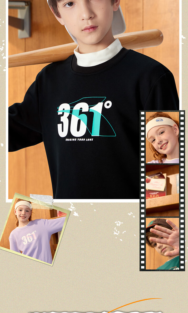 361° Kids Hoodie Autumn Winter 25 Fleece Lined Pullover Sweatshirt for Boys and Girls Ages 3-14 Blue 170 5