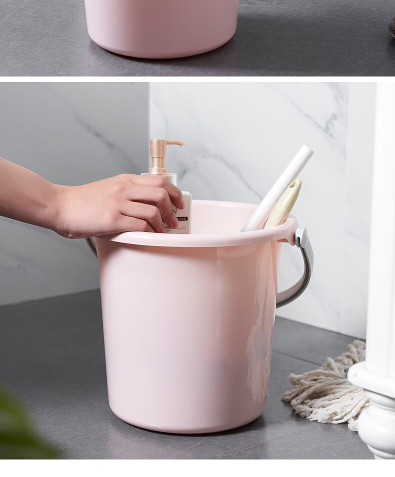 MR Mop Bucket, 15L Rectangular Mop Bucket, Plastic Water Bucket, Portable Large Capacity Cleaning Bucket, Random Color 9