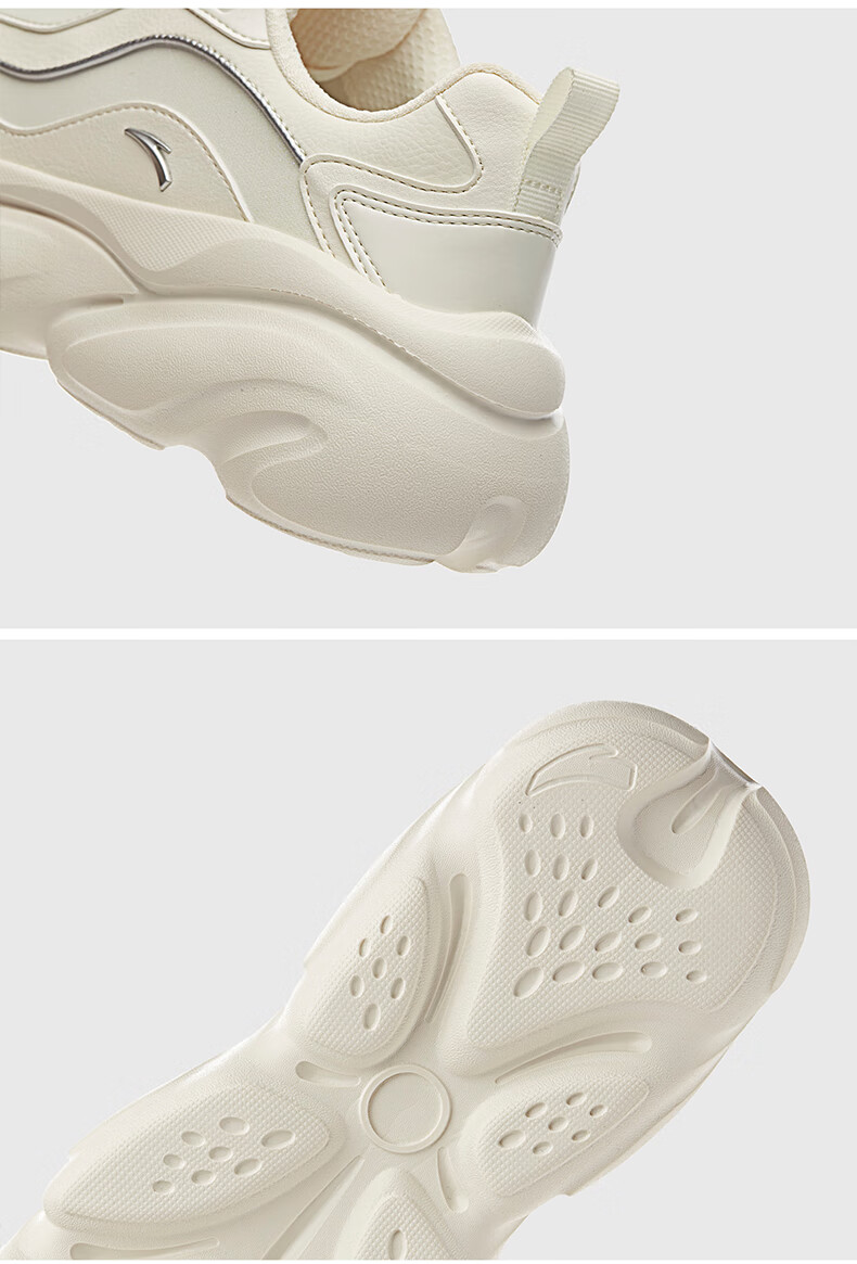 ANTA Miaomiao Shoes | Guan Xiaotong's Style Dad Shoes, Women's Shoes for Autumn, Breathable Mesh Upper, Thick-Soled Height-Increasing Casual Sneakers 16
