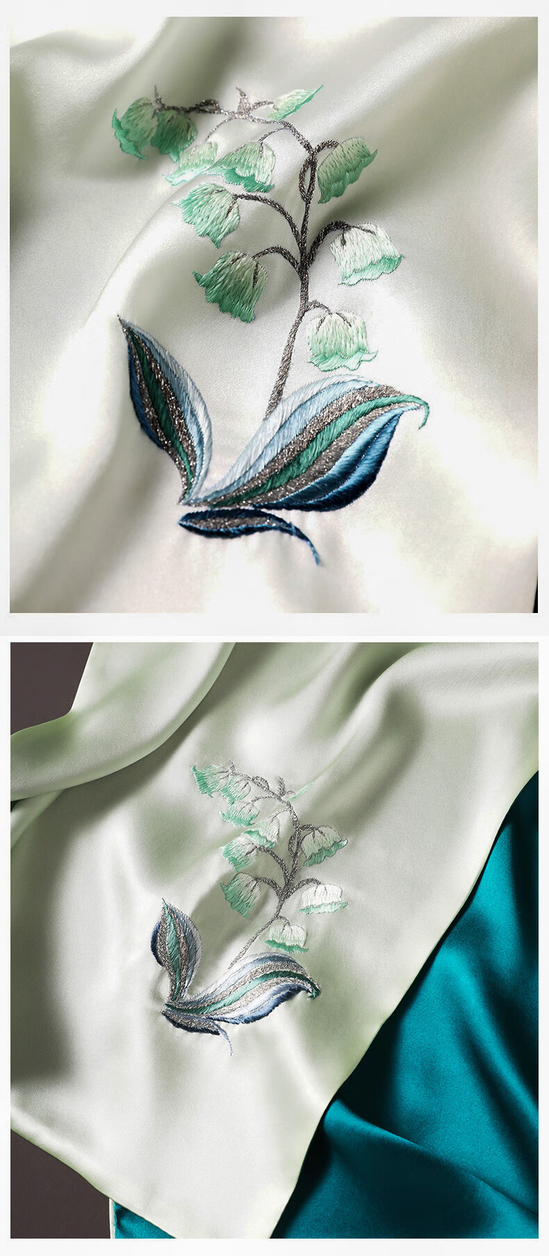 Hangsifu Suzhou Silk Scarf, Mulberry Silk Shawl, Autumn And Winter Neck Protection Wrap, Birthday Gift for Wife, Mother, And Wome 21