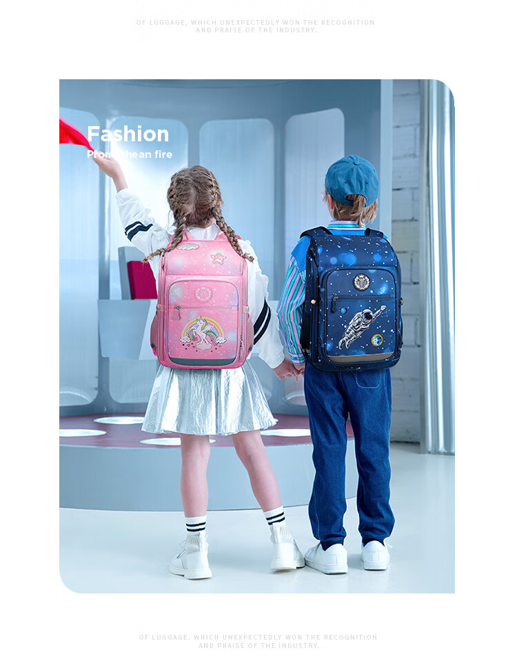 Dijiuchengbao Schoolbag, Spine Protection And Load Reduction Backpack for Primary School Students, Integrated Backpack for Girls in Grades 1-3 And Boys in Grades 1-5 6