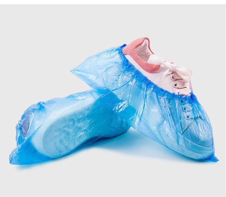 AMS Disposable Shoe Covers Dustproof Thickened Non-Woven Fabric Factory Cleanroom Laboratory Breathable Dustproof Wear-Resistant Non-Slip Foot Covers 100pcs/Pack Unisex White 19