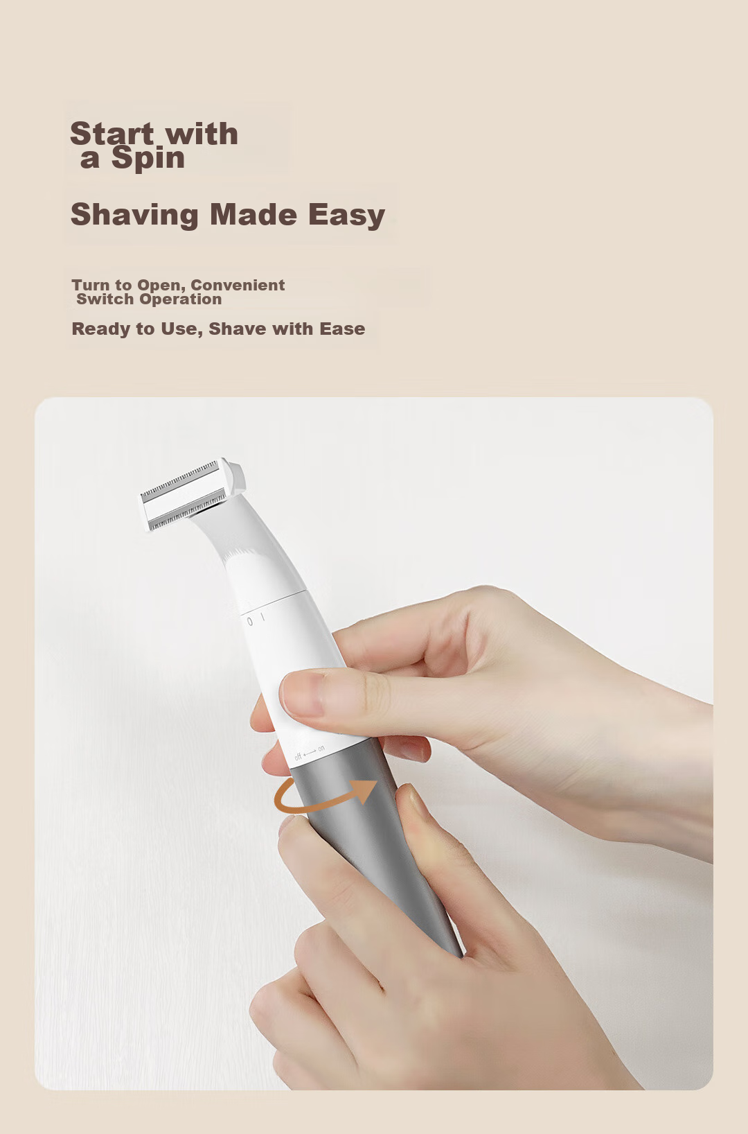 DOCOLAB Electric Hair Removal Device for Private Areas, Women's Intimate Shaver, Men's Genital Shaver, Underarm And Leg Hair Removal Tool with 4 Blades, Full Body Hair Removal Machine 15