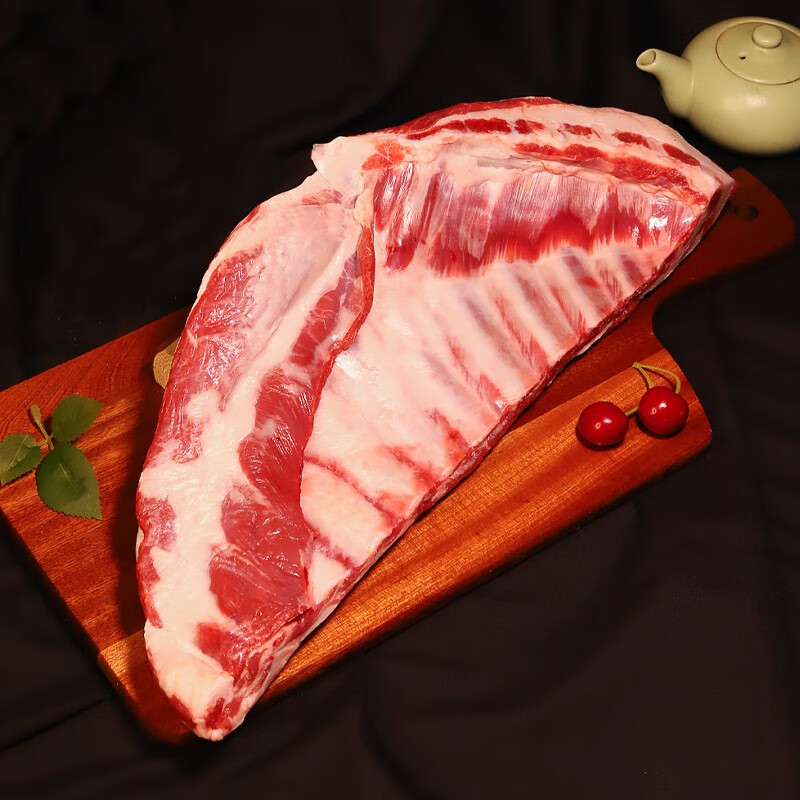 滩洋鲜生宁夏滩羊肉 原切羔羊排净重3斤 生鲜冷冻羊肉烧烤手抓清炖 散养羊