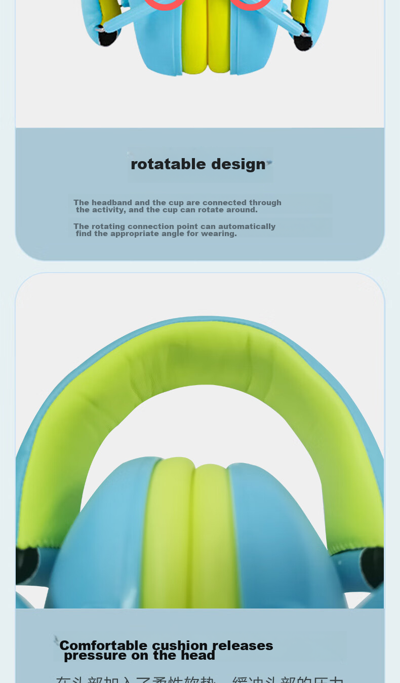 VIAN Noise-Cancelling Earplugs, Sleep-Specific Headphones, Super Soundproof Headgear, 985 Earplugs 8