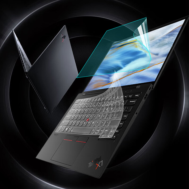Jiasu Lenovo ThinkPad X1 Carbon Keyboard Cover, High-Definition Screen Protector, 14-Inch Laptop Protective Film Set, One Set Saves You Time And Effort