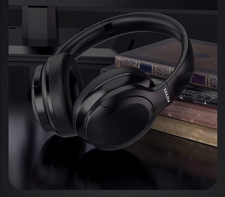 Lenovo Ecological Brand Yinin Wireless Bluetooth Over-Ear Headphones High-Quality Music Computer Gaming Sports Stereo Headphones Compatible with Sony Xiaomi Black 8