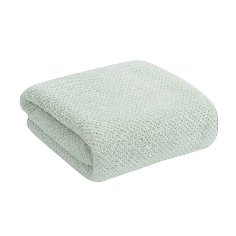 Grace 7A Antibacterial, Extra Large And Thick Coral Fleece Bath Towel for Adults, Men And Women, Absorbent Shower Wrap, Sports Towel, Light Bean Gree