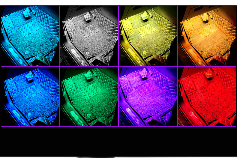 40,000 Kilometers Car Ambient Light LED No Modification USB Footwell Decorative Music Rhythm Light SWY6526 5