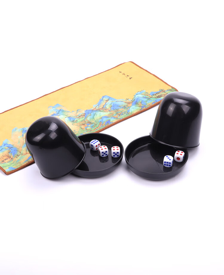 Shenglv Dice Set with Base Tray, 5 Large Dice, Shaker Cups, Colored Cups, Sieve Cups for Bars, Nightclubs, KTV, Games And Entertainment 2