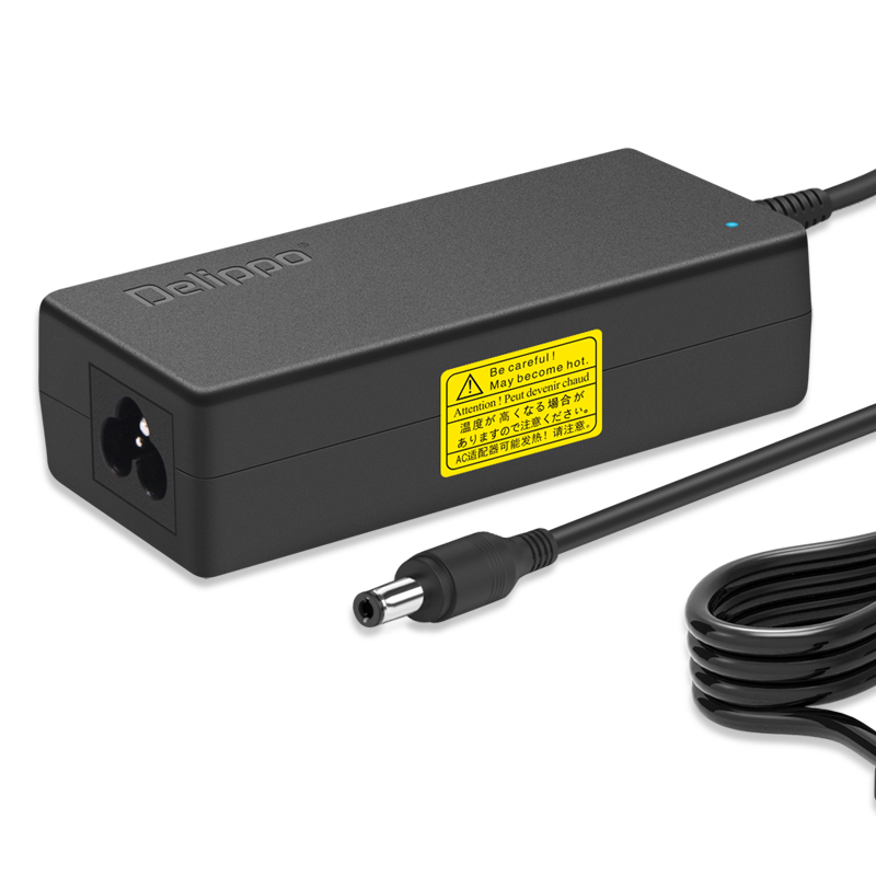 Delippo Monitor Desktop Computer Power Adapter 12V5A60W Suitable for LG Monitors 12V3A4A4.5ADC Interface:6.5*4.4MM