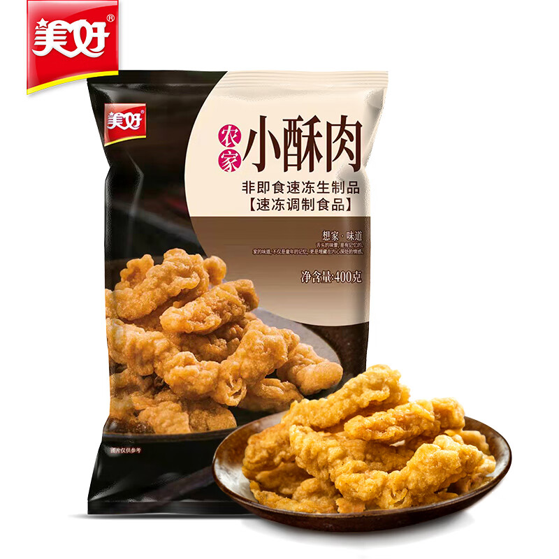 美好 农家小酥肉椒麻味400g 猪肉酥肉 方便半成品菜 空气炸锅食材