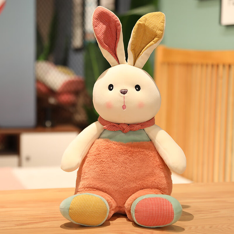 WELTSTON Plush Toy Doll Stuffed Animal Comforting Pillow Gift for Girls, Friends' Birthday Present Little White Rabbit Figurine