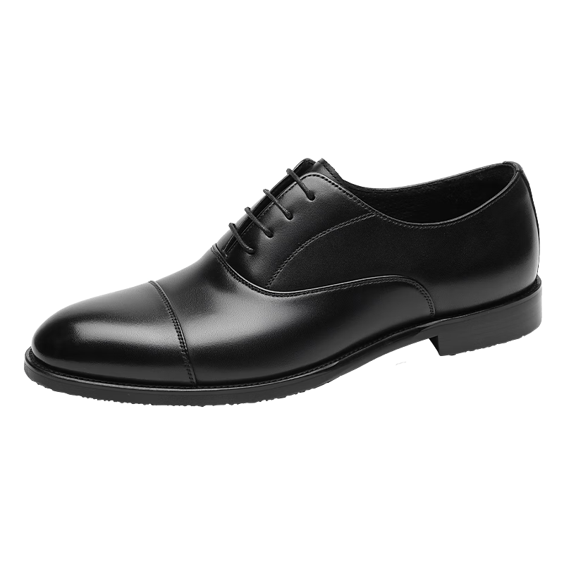 Goldlion Men's Formal Leather Shoes, Gentleman's Party Comfortable Oxford Shoes, 58021029501A Black Size 39