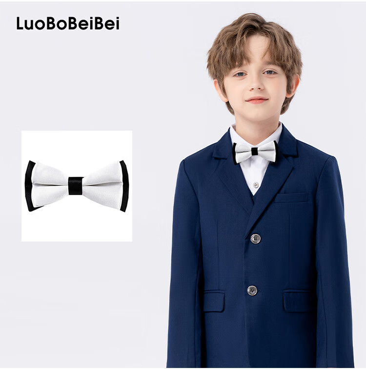 LUOBOBEIBEI Children's Bow Tie, Necktie for Boys And Girls, Formal Wear Accessory, Pumpkin-Shaped Brooch, Butterfly Bow, Striped Bow, One Size Fits All 10