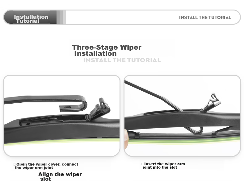 Deyun Kia K3 Windshield Wipers for 2013-2024 Models, Specialized Front Wiper Blades, Original Factory Equipment Accessories, One Pair 4