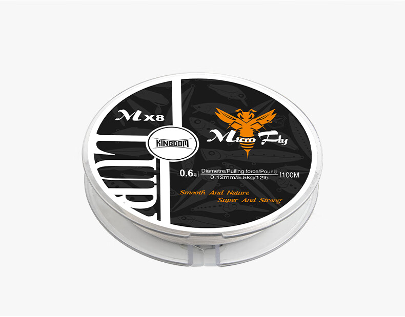 Guowangluya Pe Fishing Line, Ultra-Thin Smooth Wear-Resistant Long-Casting Fishing Line, Baitiao Main Line, Pink/100 Meters/0.6 Size 14