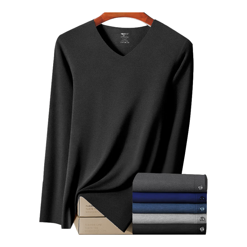 SEPTWOLVES Thermal Underwear for Men, Autumn And Winter Heat Generation, 8.3°C Temperature Increase, High-End 7A Antibacterial Autumn Top And Bottom, Gift Box Set