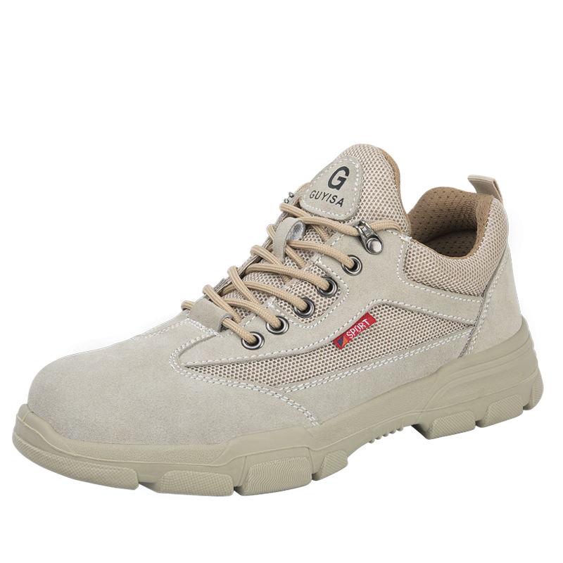 JUNBU Safety Shoes for Men with Steel Toe Cap, Anti-Smashing, Anti-Puncture, Lightweight, Breathable, Work Site Functional Shoes 2055 Size 43