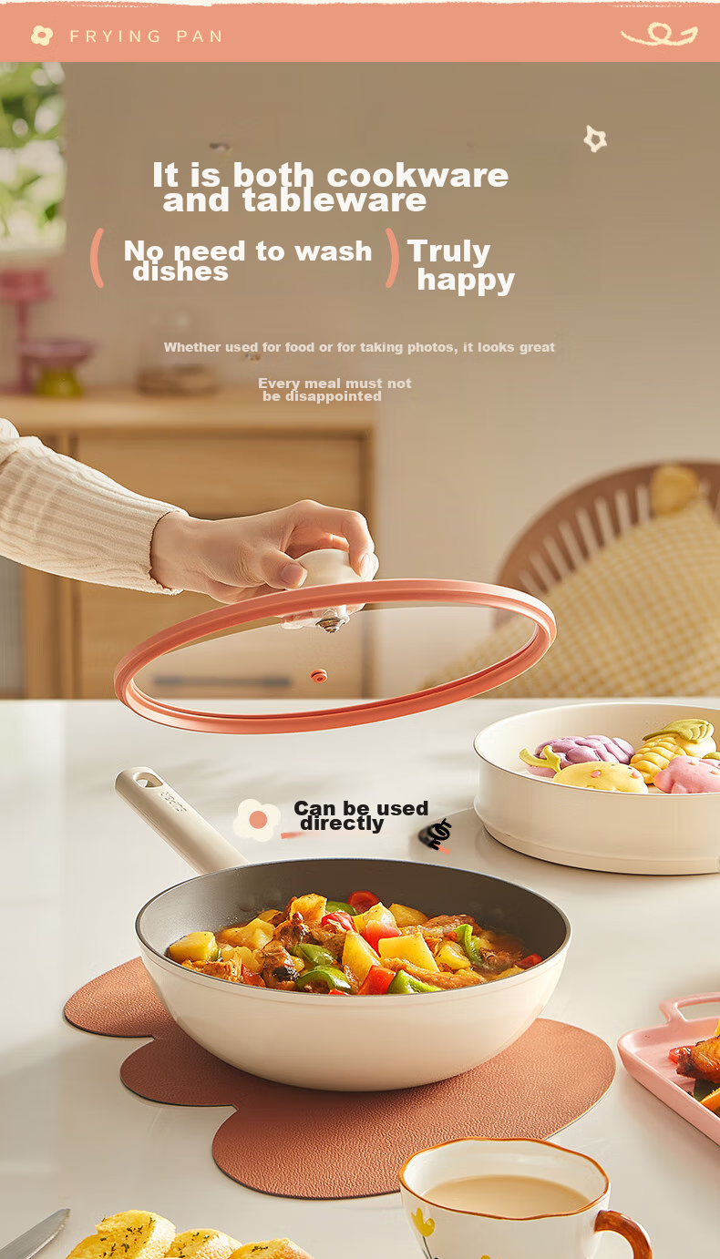 SUPOR Titanium Non-Stick Lightweight Wok Red Dot Gas and Induction Cooker Compatible Dishwasher Safe EC32AQL01 6