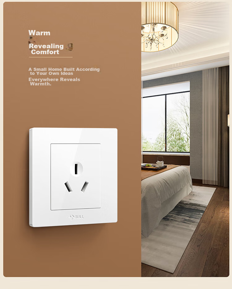 BULL Switch Socket G31 Series Three-Hole 16A Socket Air Conditioner Socket 86-Type Panel G31Z104S Starry Gray 7